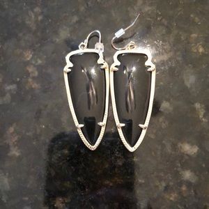 Kendra Scott SKYLAR Black arrowhead large black